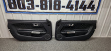 Load image into Gallery viewer, 2015-2023 Ford Mustang GT V6 EcoBoost LH & RH Leather Insert Door Panel SET OEM0