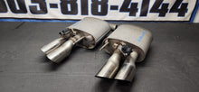 Load image into Gallery viewer, 2018-2023 Ford Mustang GT Active Exhaust Quad Tip Mufflers - OEM0