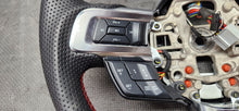 Load image into Gallery viewer, 2018-2023 Ford Mustang GT Carbon Fiber Steering Wheel Red Stitching
