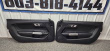 Load image into Gallery viewer, 2015-2023 Ford Mustang GT V6 EcoBoost LH & RH Cloth Insert Door Panel SET OEM