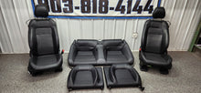 Load image into Gallery viewer, 2018-2023 Ford Mustang GT Black Leather Seat Set Front Back OEM0