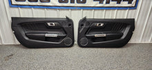 Load image into Gallery viewer, 2015-2023 Ford Mustang GT V6 LH & RH Leather Insert Door Panel Set OEM