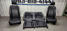 Load image into Gallery viewer, 2015-2017 Ford Mustang GT Coupe Black Leather Seat Set Front Back OEM0