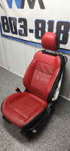 Load image into Gallery viewer, 2018-2023 Ford Mustang GT Red / Black Leather Seat Set Front Back OEM18