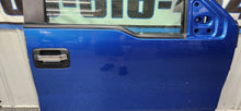 Load image into Gallery viewer, 2009-2014 Ford F-150 Super Cab RH Passenger Front Door Blue "SZ" OEM2