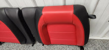 Load image into Gallery viewer, 2018-2023 Ford Mustang GT Red / Black Leather Seat Set Front Back OEM5