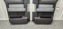 Load image into Gallery viewer, 2009-2014 Ford F-150 XLT Super Cab Rear Door Panel Set Black/Grey OEM8