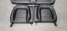 Load image into Gallery viewer, 2015-2017 Ford Mustang GT Coupe Black Leather Seat Set Front Back OEM8