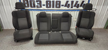 Load image into Gallery viewer, 2018-2023 Dodge Challenger Black/Gray Cloth Seat Set - OEM0