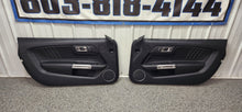 Load image into Gallery viewer, 2015-2023 Ford Mustang GT V6 LH &amp; RH Leather Insert Door Panel SET OEM0
