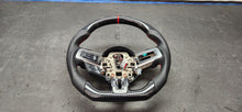 Load image into Gallery viewer, 2018-2023 Ford Mustang GT Carbon Fiber Steering Wheel Red Stitching
