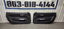 Load image into Gallery viewer, 2015-2023 Ford Mustang GT V6 Leather Insert Door Panel SET OEM0
