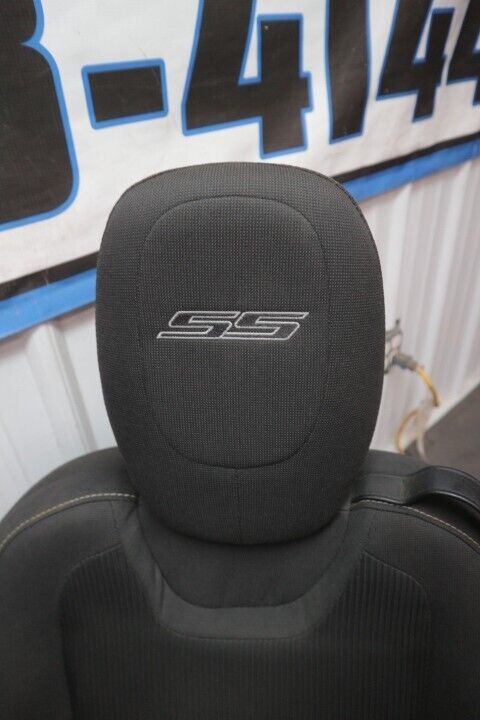 2010-2015 Chevy Camaro SS Front & Rear Black Cloth Seats Coupe Power OEM