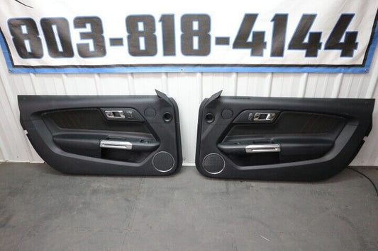 2015-2020 Ford Mustang CS EcoBoost LH & RH Door Panel Black "Sude" OEM