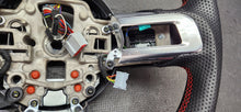 Load image into Gallery viewer, 2018-2023 Ford Mustang GT Carbon Fiber Steering Wheel Red Stitching

