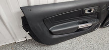 Load image into Gallery viewer, 2015-2023 Ford Mustang GT V6 Leather Insert Door Panel Set "Memory" OEM6
