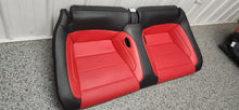 Load image into Gallery viewer, 2018-2023 Ford Mustang GT Red / Black Leather Seat Set Front Back OEM2
