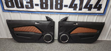 Load image into Gallery viewer, 2010-2014 Ford Mustang Maghogany LH &amp; RH Leather Insert Door Panel "SET" OEM0
