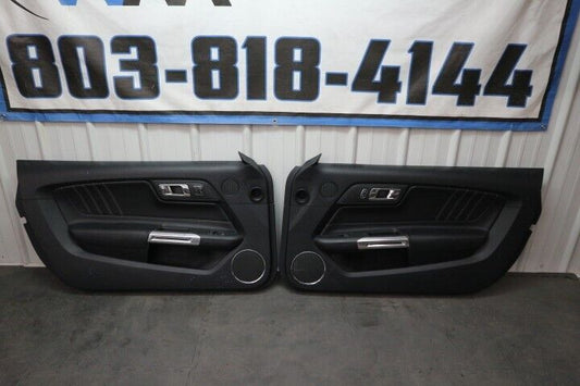 2015-2023 Ford Mustang GT V6 EcoBoost LH & RH Door Panel Black -OEM