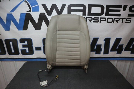 2011-2014 Ford Mustang GT RH Passenger Front Upper Seat Cream Leather OEM