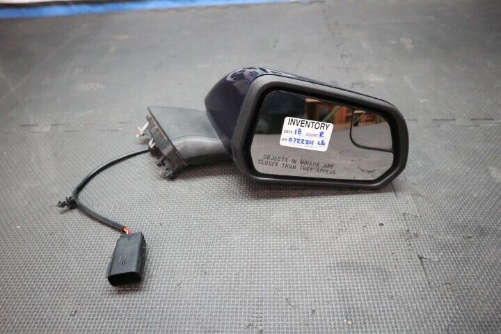 2015-2020 Ford Mustang GT RH Passenger Mirror "Blue" OEM