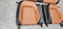 Load image into Gallery viewer, 2018-2023 Ford Mustang GT Mahogany Leather Seat Set Front Back OEM6
