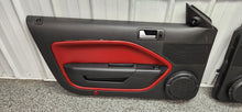 Load image into Gallery viewer, 2005-2009 Ford Mustang GT Black/Red Door Panel Set OEM10
