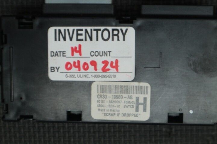 2011-2014 Ford Mustang Temperature Control Module OEM CR33-19980-AB