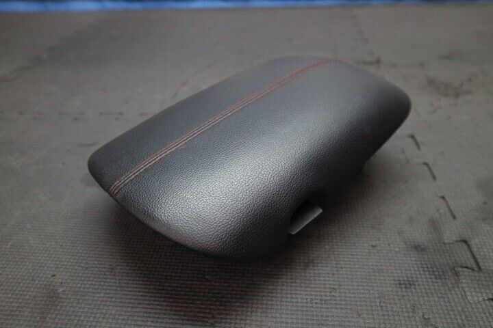 2015-2023 Ford Mustang GT Center Console Lid Armrest Red Stitching - OEM