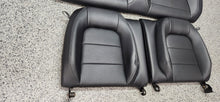 Load image into Gallery viewer, 2015-2017 Ford Mustang GT Coupe Black Leather Seat Set Front Back OEM3

