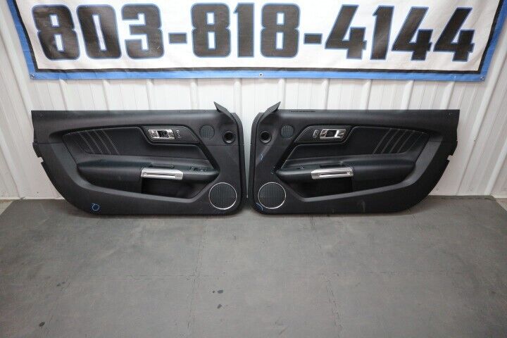 2015-2020 Ford Mustang GT V6 EcoBoost LH & RH Door Panel Black -OEM