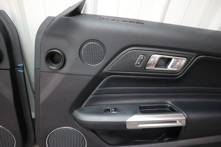 2015-2023 Ford Mustang GT Door Panel Black "Leather" w/memory-BLUE STITCH -OEM