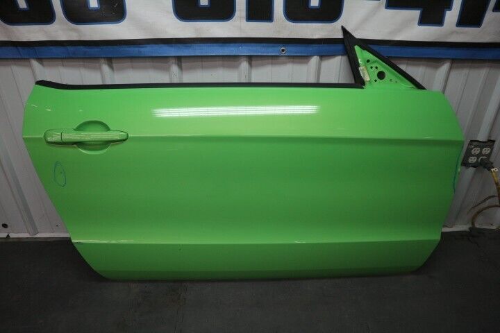 2011-2014 Ford Mustang GT V6 RH Passenger Door Complete w/Glass "Lime Green" OEM