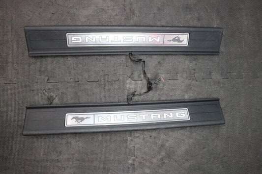 2015-2023 Ford Mustang GT Illuminated Door Sill Scuff Plate SET - OEM