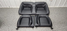 Load image into Gallery viewer, 2015-2017 Ford Mustang GT Coupe Black Leather Seat Set Front Back OEM1
