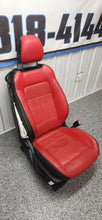 Load image into Gallery viewer, 2018-2023 Ford Mustang GT Red / Black Leather Seat Set Front Back OEM10
