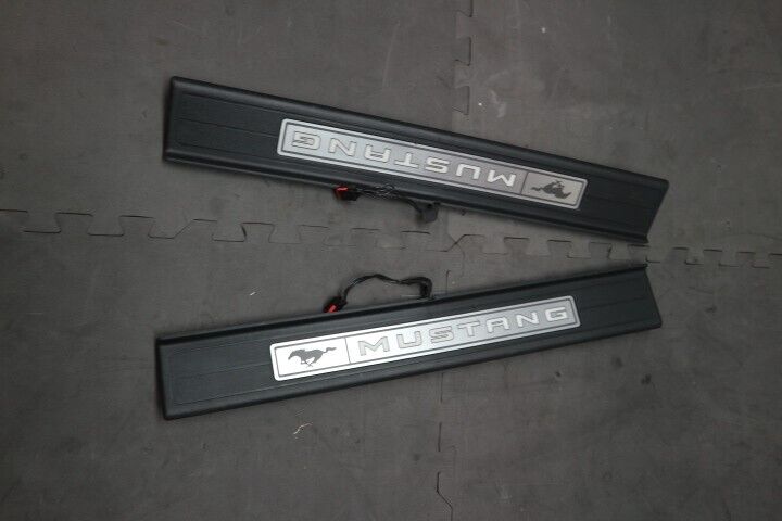 2015-2023 Ford Mustang GT Illuminated Door Sill Scuff Plate SET - OEM