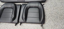 Load image into Gallery viewer, 2015-2017 Ford Mustang GT Coupe Black Leather Seat Set Front Back OEM2
