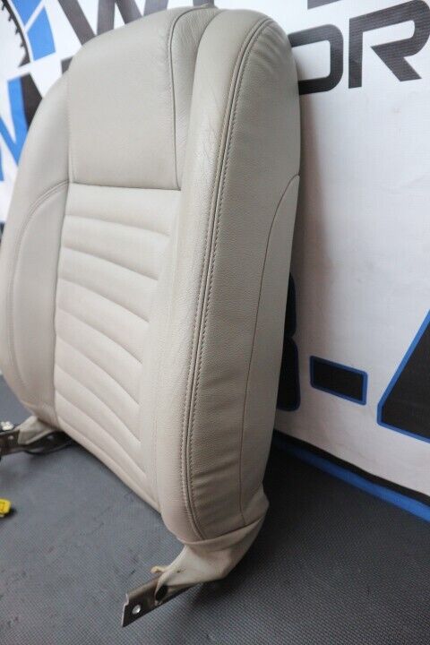 2011-2014 Ford Mustang GT RH Passenger Front Upper Seat Cream Leather OEM