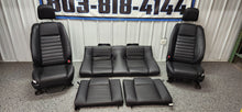 Load image into Gallery viewer, 2005-2009 Ford Mustang Black Leather Seat Set OEM
