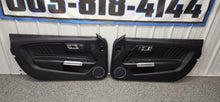 Load image into Gallery viewer, 2015-2023 Ford Mustang GT V6 Leather Insert Door Panel Set "Memory" OEM0
