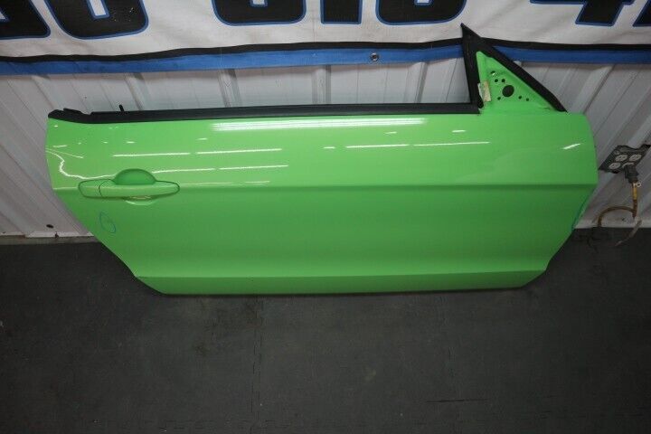 2011-2014 Ford Mustang GT V6 RH Passenger Door Complete w/Glass "Lime Green" OEM