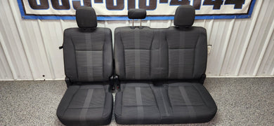 2015-2017 Ford F-150 Crew Cab Black Cloth Rear Seat OEM