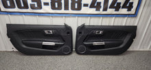 Load image into Gallery viewer, 2015-2023 Ford Mustang GT V6 EcoBoost LH &amp; RH Leather Insert Door Panel SET -OEM0
