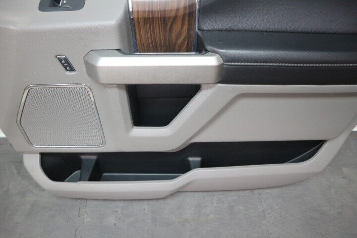 2015-2021 Ford F-150 Crew Cab Grey/ Wood Grain Door Panel Set OEM