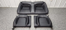 Load image into Gallery viewer, 2015-2017 Ford Mustang GT Coupe Black Leather White Stitch Rear Seat-OEM

