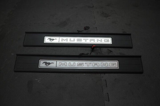 2015-2023 Ford Mustang GT Illuminated Door Sill Scuff Plate SET - OEM