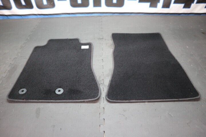 2015-2024 Ford Mustang Floor Mat Cloth "FRONT" Red Stitching OEM