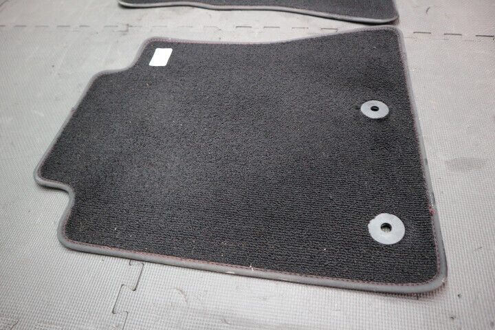 2015-2024 Ford Mustang Floor Mat Cloth "FRONT" Red Stitching OEM