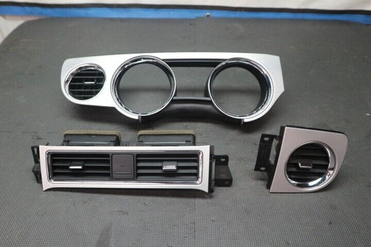 2011-2014 Ford Mustang GT 5.0 Dash Trim 3 Piece Set  "Silver" OEM